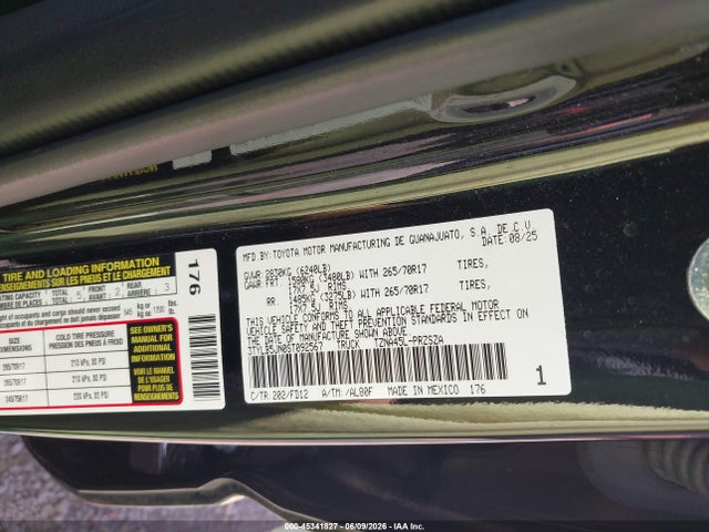 Aukcja sprzedaży 2025 Toyota Tacoma Sr5, vin: 3TYLB5JN0ST092567, numer aukcji: 45341827