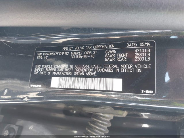 Volvo V60 T5 Premier 2015 YV140MEK7F1217142 Image 9