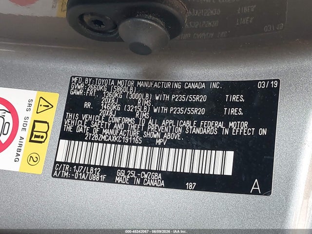 Lexus RX 350 2019 2T2BZMCAXKC191165 Image 9