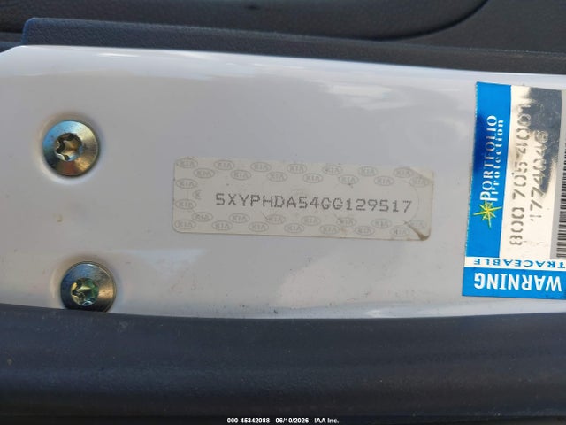 Aukcja sprzedaży 2016 Kia Sorento 3.3l Ex, vin: 5XYPHDA54GG129517, numer aukcji: 45342088