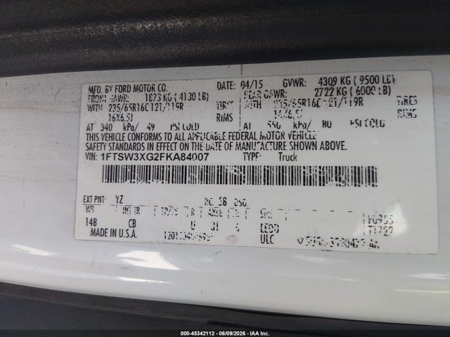 Ford Transit-350 2015 1FTSW3XG2FKA84007 Image 9