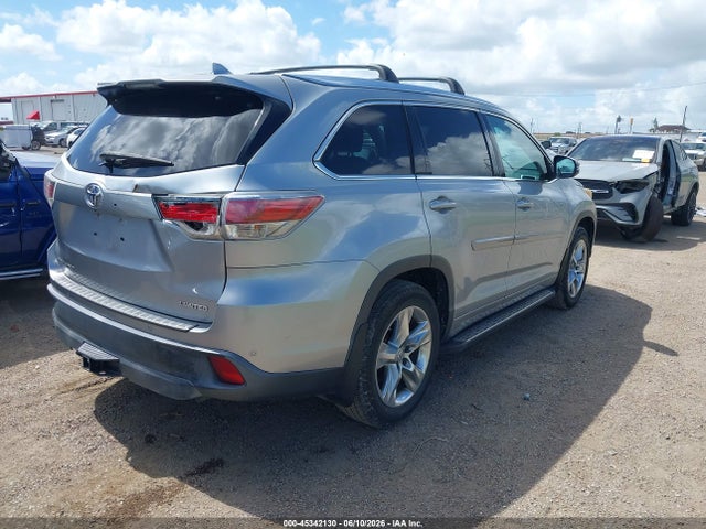 45342130 :رقم المزاد ، 5TDYKRFH2ES016980 vin ، 2014 Toyota Highlander Limited V6 مزاد بيع