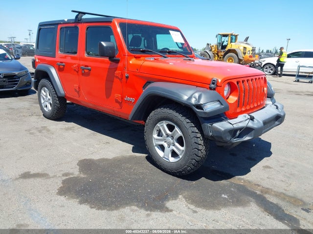 Aukcja sprzedaży 2018 Jeep Wrangler Unlimited Sport S 4x4, vin: 1C4HJXDN7JW211449, numer aukcji: 45342237