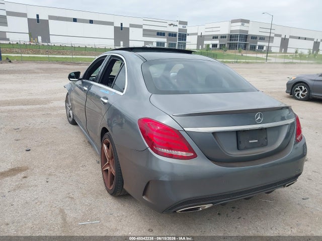 45342238 :رقم المزاد ، 55SWF4KB2HU217365 vin ، 2017 Mercedes-benz C 300 Sport 4matic مزاد بيع
