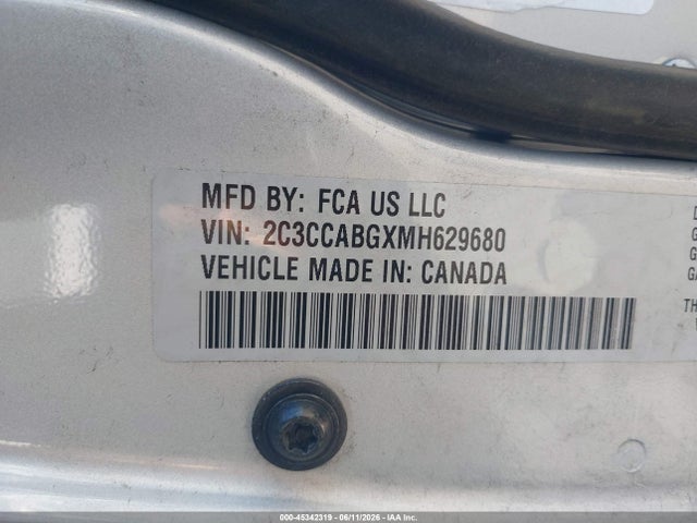 Aukcja sprzedaży 2021 Chrysler 300 300s, vin: 2C3CCABGXMH629680, numer aukcji: 45342319
