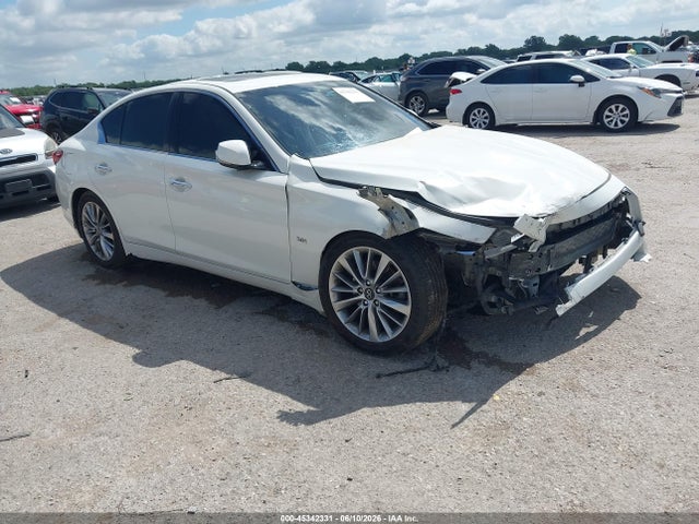 Продажа на аукционе авто 2018 Infiniti Q50 3.0t Luxe, vin: JN1EV7ARXJM434162, номер лота: 45342331