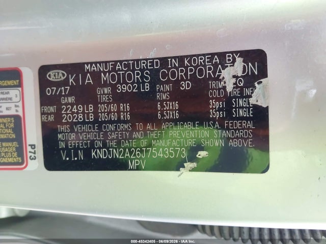 Продаж на аукціоні авто 2018 Kia Soul, vin: KNDJN2A26J7543573, номер лоту: 45342405