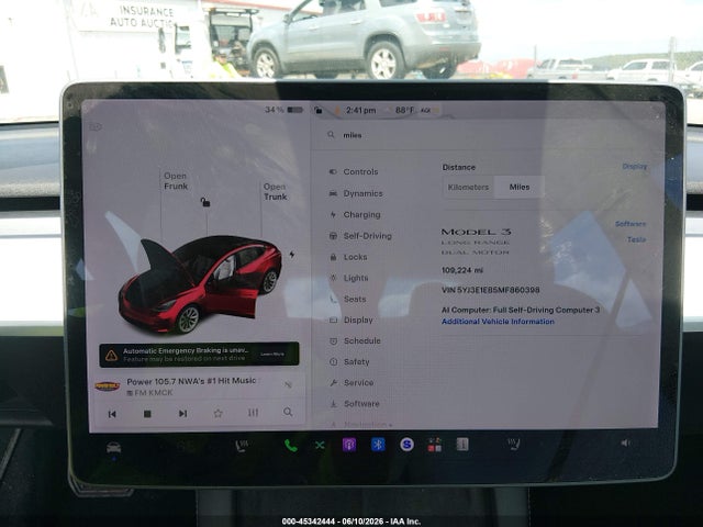 Tesla Model 3 Long Range 2021 5YJ3E1EB5MF860398 Image 7