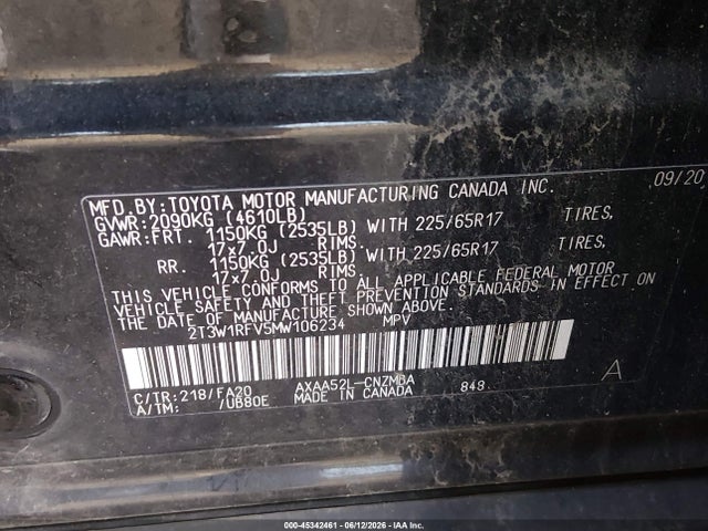 Toyota Rav4 Xle 2021 2T3W1RFV5MW106234 Image 9