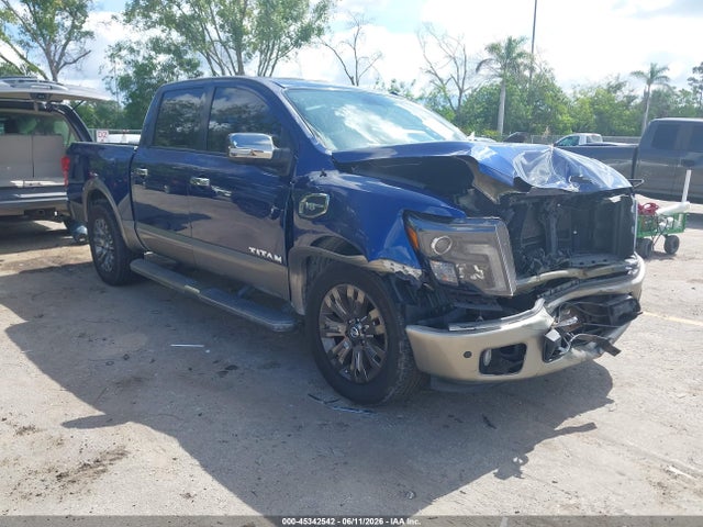 2017 Nissan Titan Platinum Reserve მანქანა იყიდება აუქციონზე, vin: 1N6AA1E61HN571173, აუქციონის ნომერი: 45342542