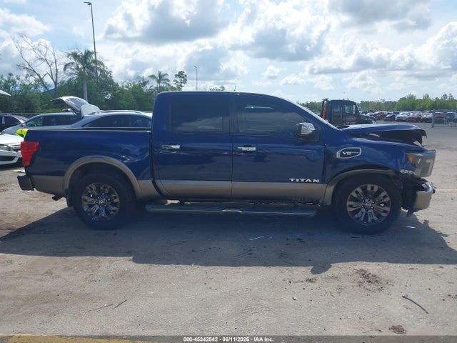2017 Nissan Titan Platinum Reserve მანქანა იყიდება აუქციონზე, vin: 1N6AA1E61HN571173, აუქციონის ნომერი: 45342542