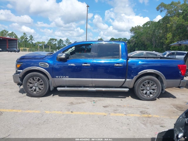 2017 Nissan Titan Platinum Reserve მანქანა იყიდება აუქციონზე, vin: 1N6AA1E61HN571173, აუქციონის ნომერი: 45342542