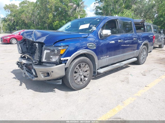2017 Nissan Titan Platinum Reserve მანქანა იყიდება აუქციონზე, vin: 1N6AA1E61HN571173, აუქციონის ნომერი: 45342542