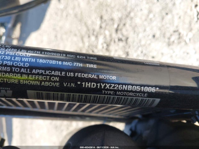Продаж на аукціоні авто 2022 Harley-davidson Fxlrst, vin: 1HD1YXZ26NB051006, номер лоту: 45342614