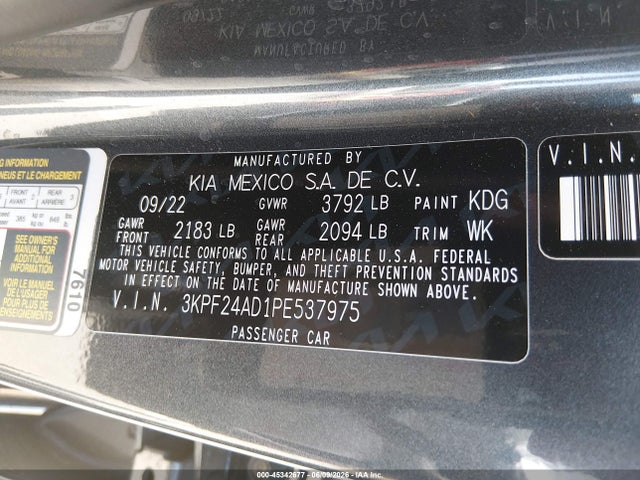 KIA Forte Lxs 2023 3KPF24AD1PE537975 Image 9