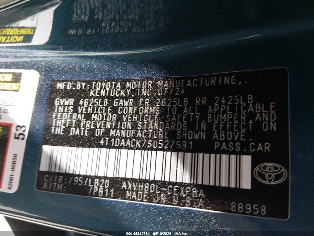 Toyota CAMRY XSE 2025 4T1DAACK7SU527591 Image 9