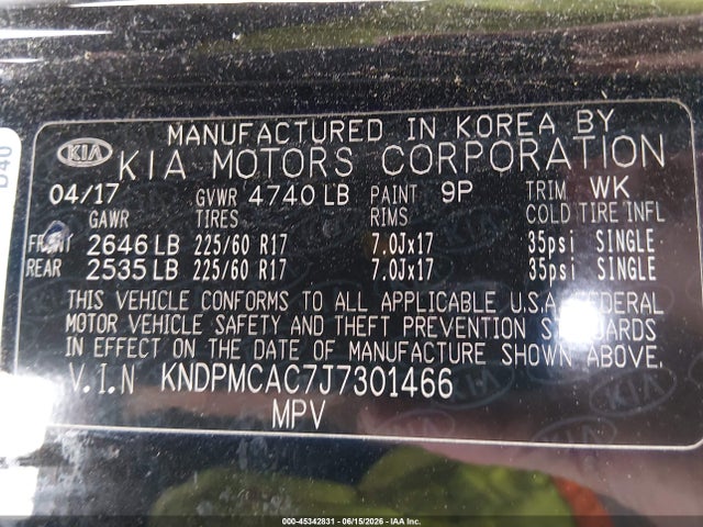 KIA Sportage Lx 2018 KNDPMCAC7J7301466 Image 9