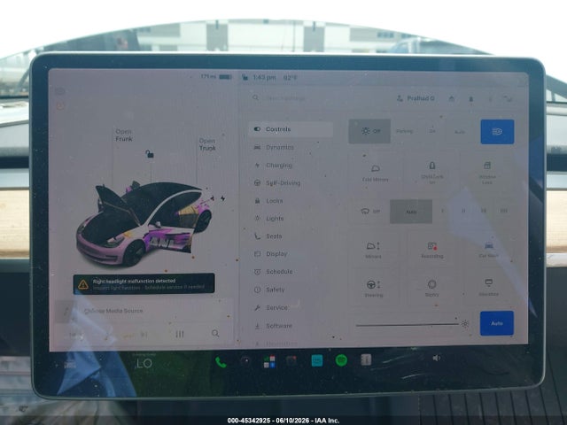 Tesla Model 3 Standard Range Plus Rear-wheel Drive 2021 5YJ3E1EA3MF907760 Image 6