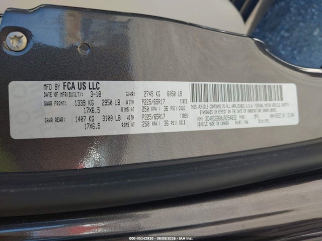 Dodge Grand Caravan Se 2018 2C4RDGBG0JR254832 Image 9