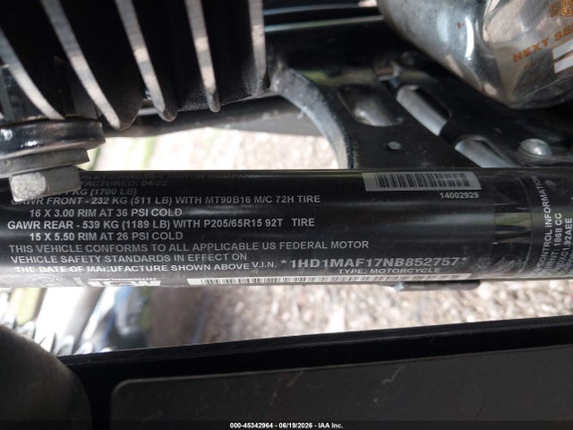 Harley-Davidson FLHTCUTG 2022 1HD1MAF17NB852757 Image 16