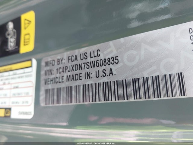 Aukcja sprzedaży 2025 Jeep Wrangler 4-door Sport 4x4, vin: 1C4PJXDN7SW608835, numer aukcji: 45342987