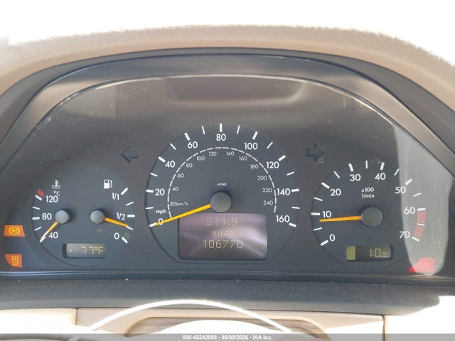 Aukcja sprzedaży 2000 Mercedes-benz E 320, vin: WDBJF65J2YB096350, numer aukcji: 45342998