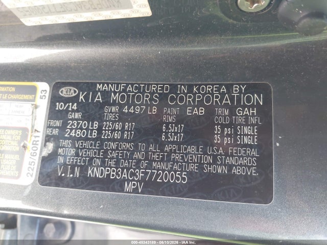 KIA Sportage Lx 2015 KNDPB3AC3F7720055 Image 9