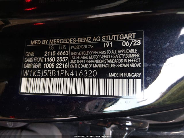 W1K5J5BB1PN416320 Mercedes-Benz Amg Cla 35 4matic