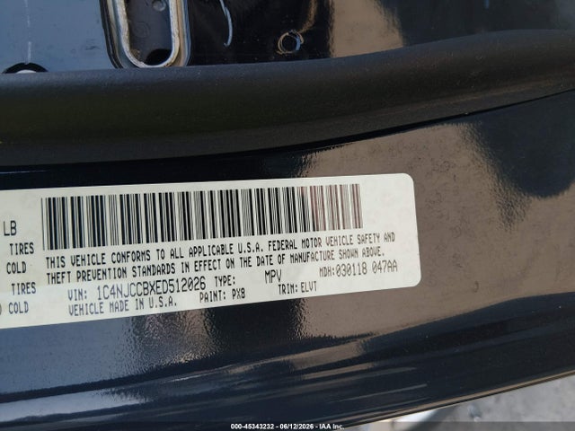 1C4NJCCBXED512026 Jeep Compass Limited