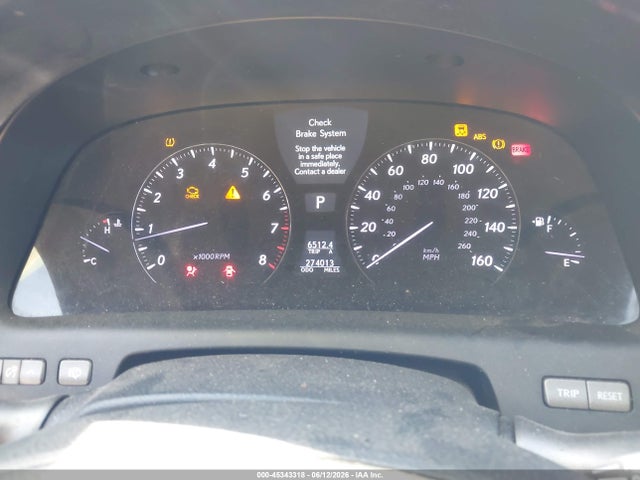 45343318 :رقم المزاد ، JTHBL46F575050049 vin ، 2007 Lexus Ls 460 مزاد بيع