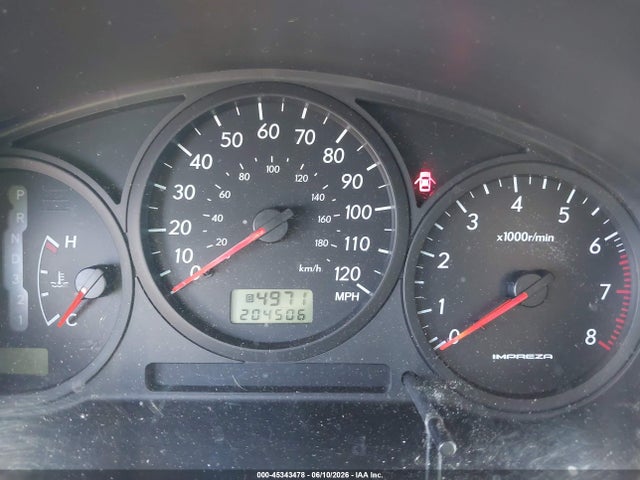 45343478 :رقم المزاد ، JF1GD61617H521495 vin ، 2007 Subaru Impreza 2.5i مزاد بيع