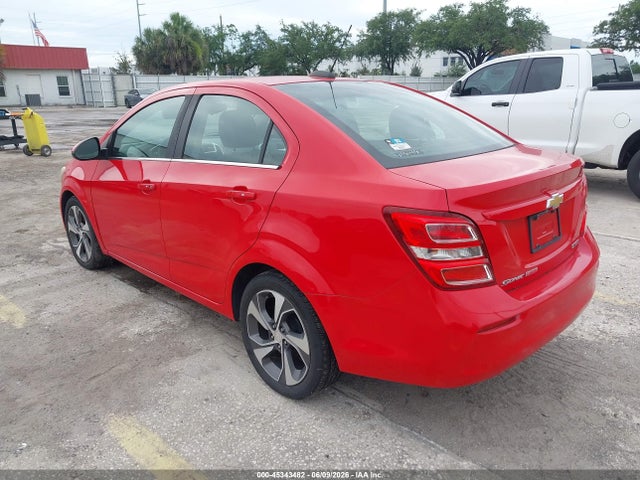 45343482 :رقم المزاد ، 1G1JF5SB4J4136357 vin ، 2018 Chevrolet Sonic Premier Auto مزاد بيع