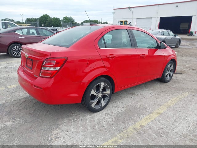 45343482 :رقم المزاد ، 1G1JF5SB4J4136357 vin ، 2018 Chevrolet Sonic Premier Auto مزاد بيع