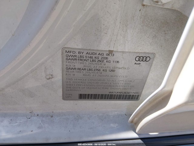 Aukcja sprzedaży 2014 Audi Allroad 2.0t Premium, vin: WA1UFAFL8EA017485, numer aukcji: 45343686