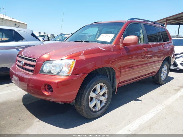 45343742 :رقم المزاد ، JTEHF21A610010579 vin ، 2001 Toyota Highlander V6 مزاد بيع