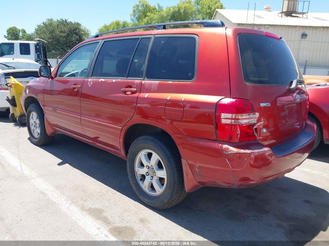 45343742 :رقم المزاد ، JTEHF21A610010579 vin ، 2001 Toyota Highlander V6 مزاد بيع