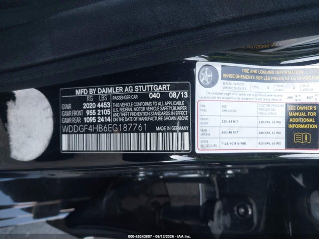 WDDGF4HB6EG187761 Mercedes-Benz C 250 Sport