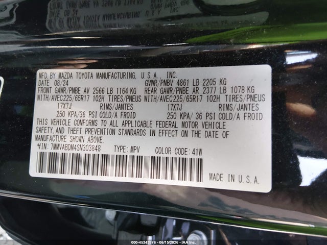 2025 Mazda Cx-50 2.5 S Premium Package მანქანა იყიდება აუქციონზე, vin: 7MMVABDM4SN303848, აუქციონის ნომერი: 45343876