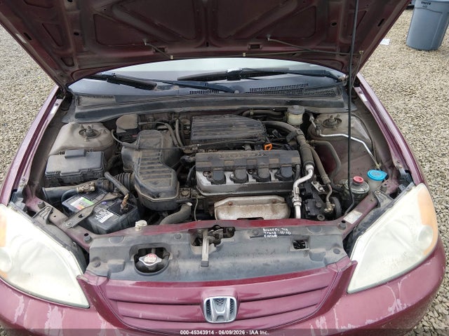 45343914 :رقم المزاد ، 2HGES16533H626460 vin ، 2003 Honda Civic Lx مزاد بيع