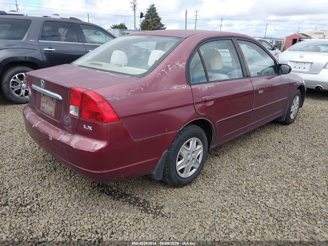 45343914 :رقم المزاد ، 2HGES16533H626460 vin ، 2003 Honda Civic Lx مزاد بيع