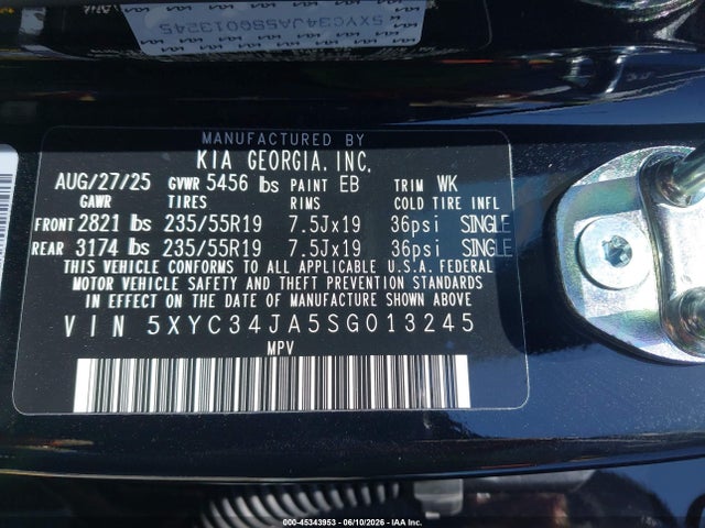 KIA Ev6 Light Long Range Rwd 2025 5XYC34JA5SG013245 Image 9