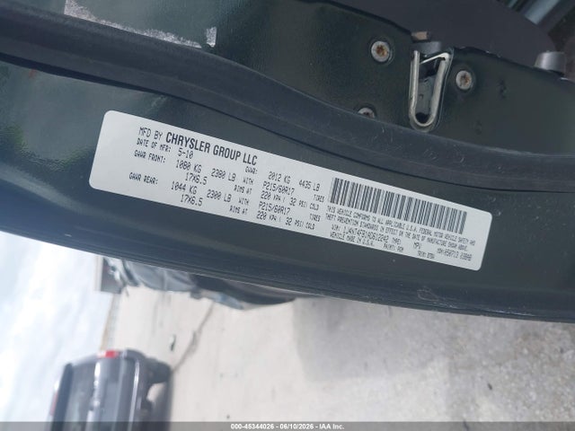 45344026 :رقم المزاد ، 1J4NT4FB1AD612242 vin ، 2010 Jeep Compass Sport مزاد بيع