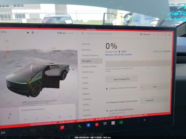 Продаж на аукціоні авто 2025 Tesla Cybertruck All-wheel Drive, vin: 7G2CEHED0SA081332, номер лоту: 45344139