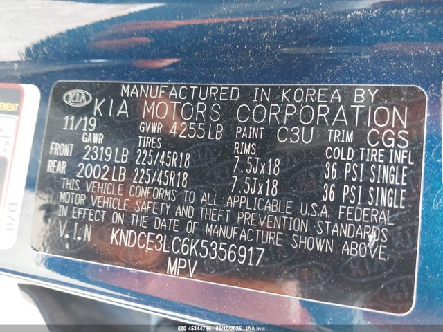 KIA Niro Touring 2019 KNDCE3LC6K5356917 Image 9