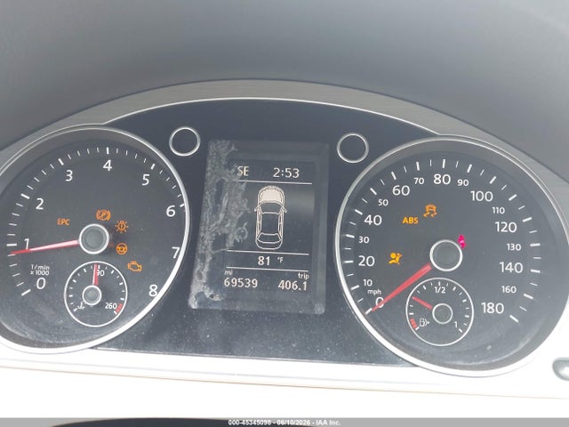 45345098 :رقم المزاد ، WVWAP7AN9DE520239 vin ، 2013 Volkswagen Cc 2.0t Sport مزاد بيع