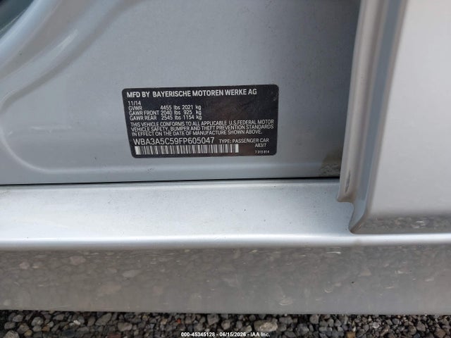 Продаж на аукціоні авто 2015 Bmw 328i, vin: WBA3A5C59FP605047, номер лоту: 45345128