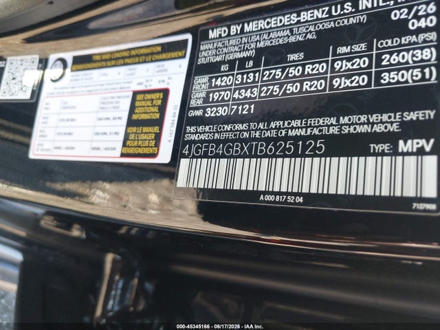 4JGFB4GBXTB625125 Mercedes-Benz Gle 450e 4matic