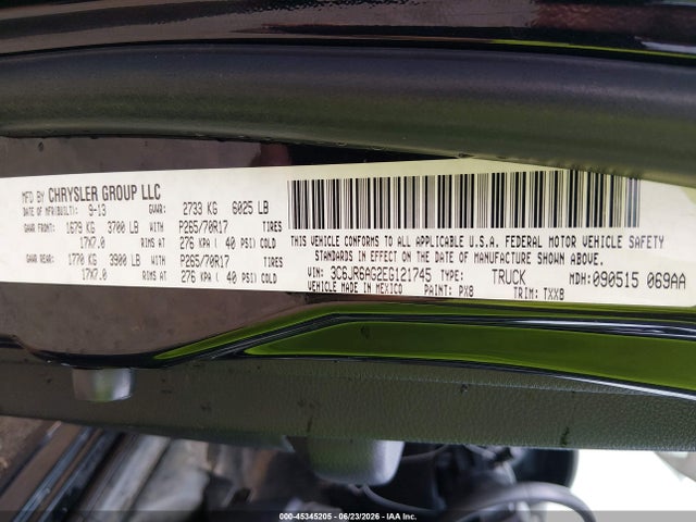 Продаж на аукціоні авто 2014 Ram 1500 Tradesman, vin: 3C6JR6AG2EG121745, номер лоту: 45345205