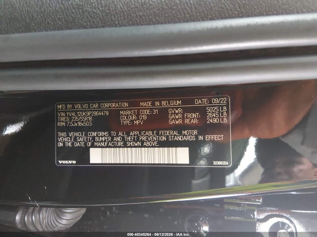 Volvo Xc40 B5 Core 2023 YV4L12UK9P2964478 Image 9