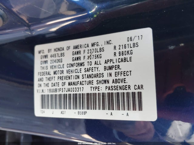 Aukcja sprzedaży 2018 Acura Tlx Tech Pkg, vin: 19UUB1F57JA003317, numer aukcji: 45345386